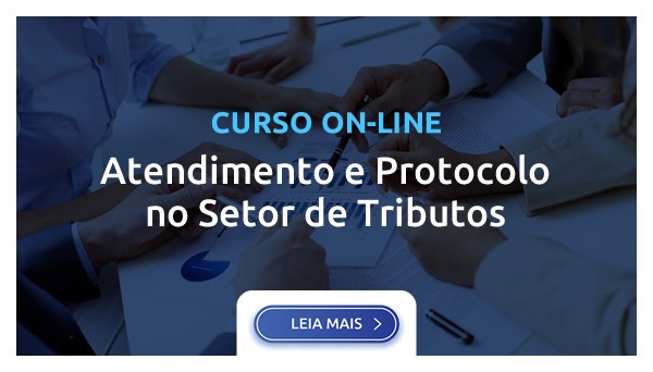 ATENDIMENTO E PROTOCOLO NO SETOR DE TRIBUTOS  
